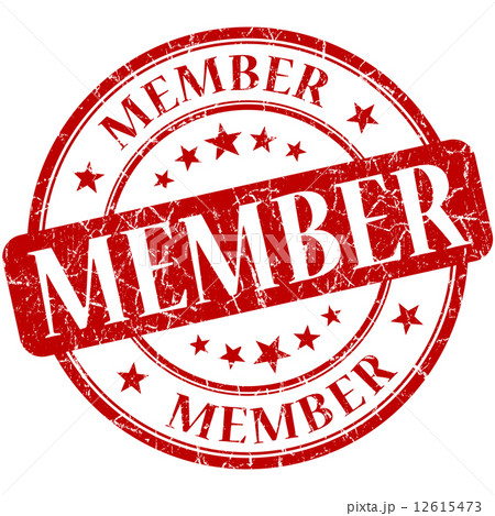 Member grunge red round stamp Member grunge red round stamp 12615473