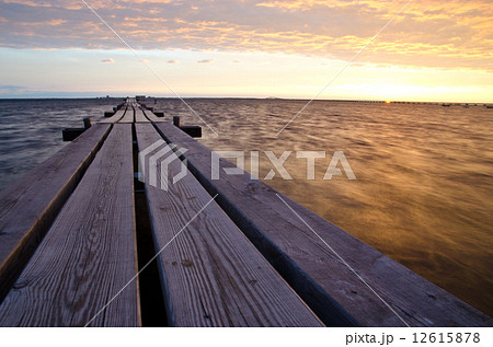 Bath pier in the evening 12615878