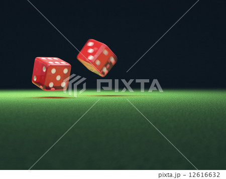 Red Dice In Motion Red Dice In Motion 12616632
