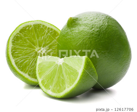 Citrus lime fruit isolated on white background cutout Citrus lime fruit isolated on white background cutout 12617706