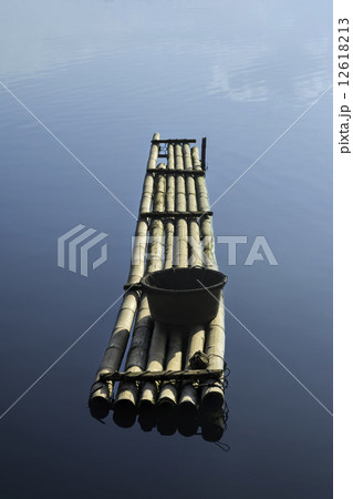 Fishing Bamboo Raft Fishing Bamboo Raft 12618213