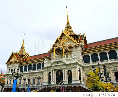 The Royal Grand Palace (Wat Phra Kaew) in Bangkok, Thailand 12619278