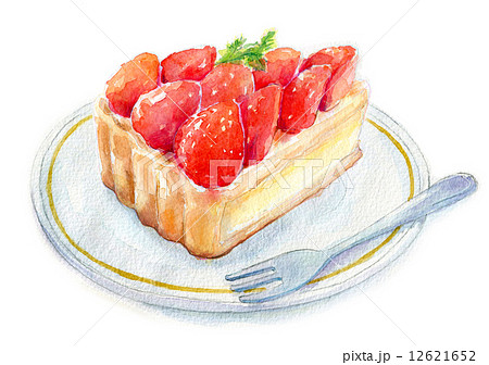 Strawberry Tart Stock Illustration
