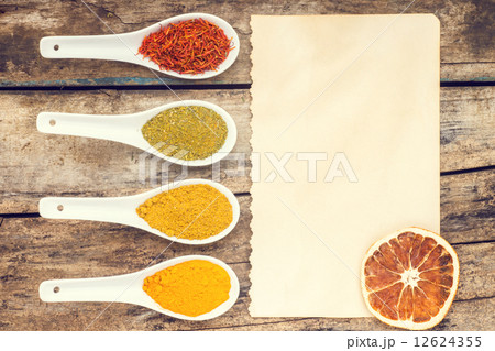 Spices recipe background. 12624355