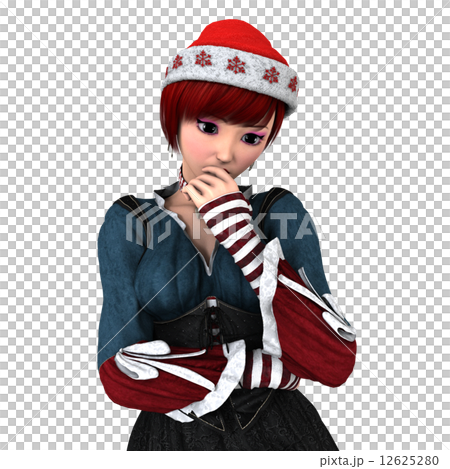 Santa Claus hat woman 12625280