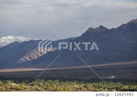 Beautiful scenery, Leh, Ladakh, Jammu and Kashmir, India 12625495