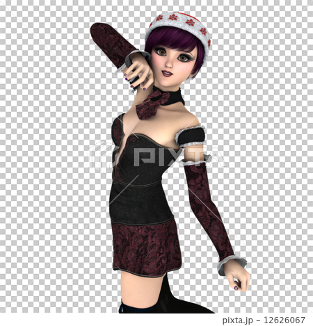 Santa Claus hat woman 12626067