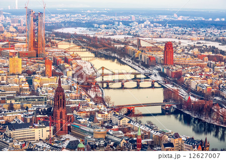 Frankfurt at sunset 12627007