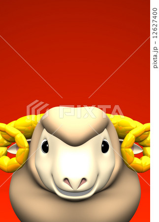 Smile Brown Sheep On Red Text Space 12627400