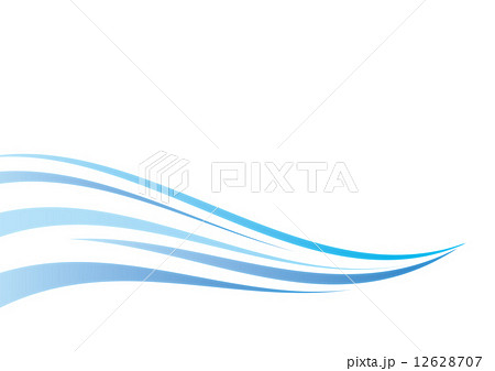 水 風 ウェーブ 波形のイラスト素材 12628707 Pixta