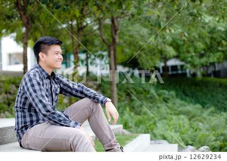 Male Student on University CampusMale Student on University Campus Male Student on University CampusMale Student on University Campus 12629234