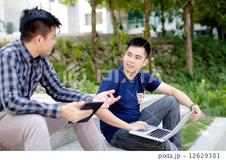 Male Student on Campus Male Student on Campus 12629381