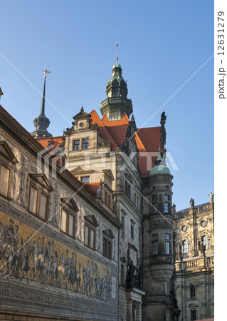 Dresden Castle and Procession of Princes, Germany Dresden Castle and Procession of Princes, Germany 12631279