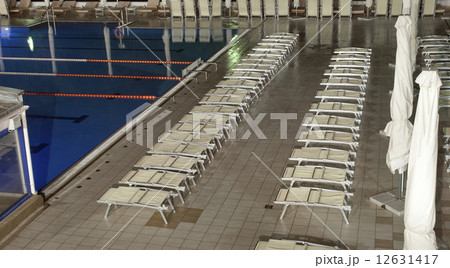 Open air swimming pool at night Open air swimming pool at night 12631417