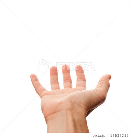 Male hand with empty place for holding, isolated on white Male hand with empty place for holding, isolated on white 12632215