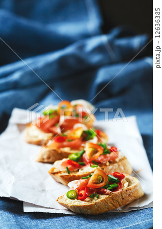Italian antipasti food bruschetta Italian antipasti food bruschetta 12636385