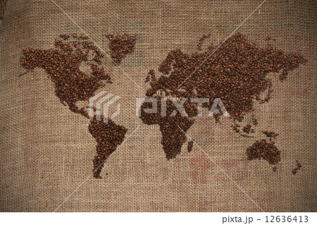 コーヒー豆の世界地図 12636413