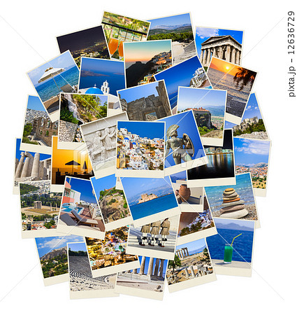 Stack of Greece travel photos Stack of Greece travel photos 12636729