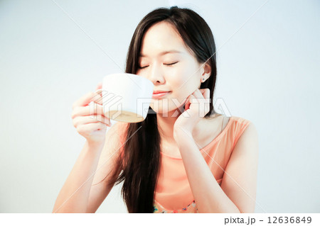 Cafe with two girls Cafe with two girls 12636849