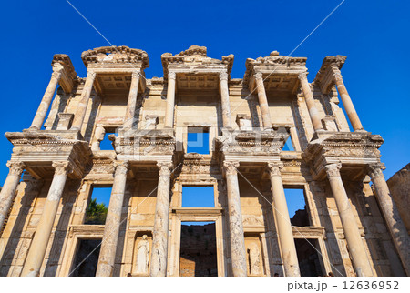 Ancient Celsius Library in Ephesus Turkey 12636952