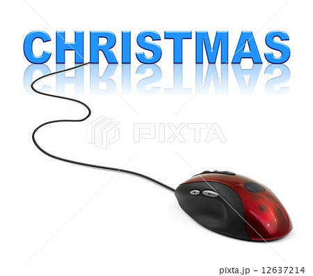 Computer mouse and Christmas 12637214
