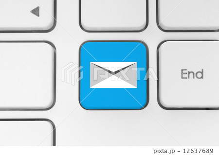Mail keyboard button. Mail keyboard button. 12637689
