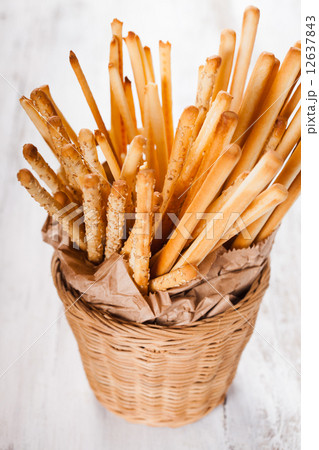 Grissini in basket 12637843