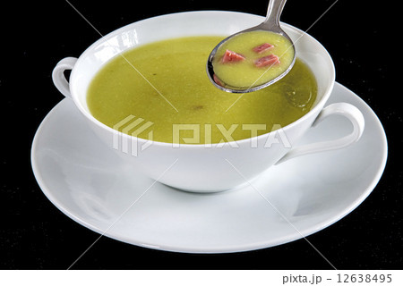 Peas soup with sausage Peas soup with sausage 12638495