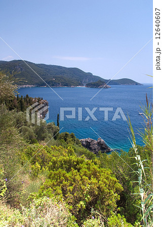 Cliffs around Corfu, Greece Cliffs around Corfu, Greece 12640607