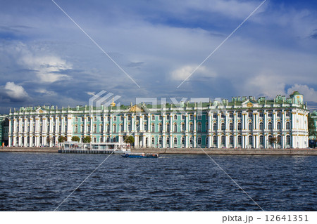 View Winter Palace in Saint Petersburg from Neva river. Russia View Winter Palace in Saint Petersburg from Neva river. Russia 12641351