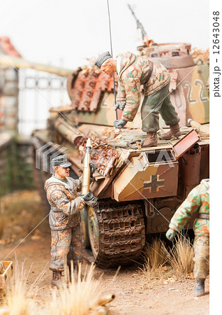 Miniature with german tank "Panther" 12643048