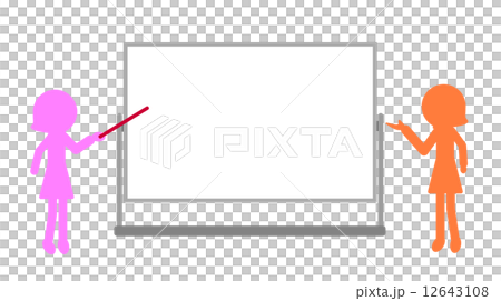A woman is presenting 12643108