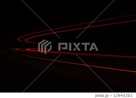 Car light trails in the tunnel. 12643201