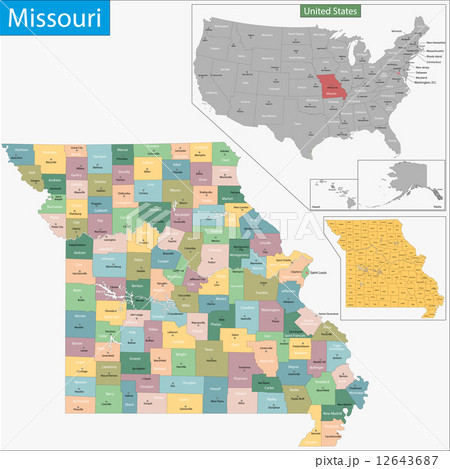 Missouri map Missouri map 12643687