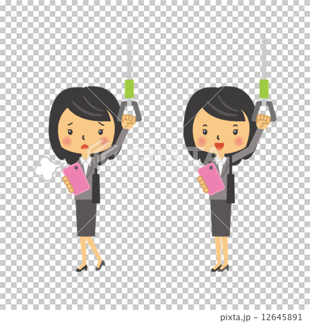 OL　ビジネスウーマン　スマホ 12645891