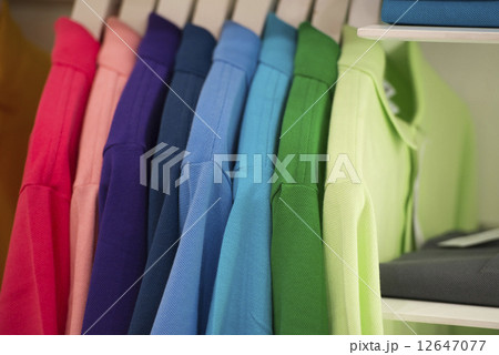 short sleeves polo shirt on display stand 12647077