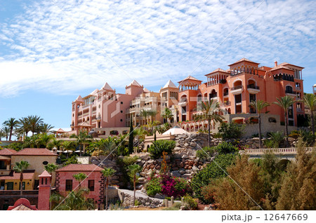 Buildings of the luxury hotels, Tenerife island, Spain Buildings of the luxury hotels, Tenerife island, Spain 12647669