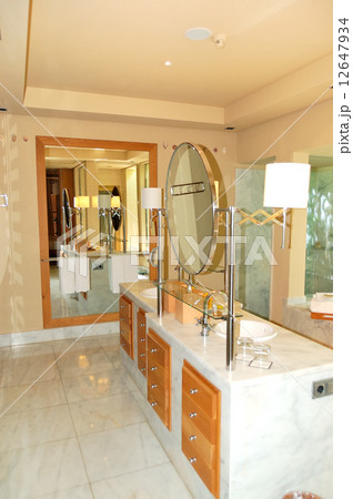 Bathroom interior in the luxury villa, Tenerife island, Spain Bathroom interior in the luxury villa, Tenerife island, Spain 12647934