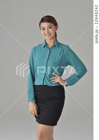 an confident asian office lady smiling an confident asian office lady smiling 12648242