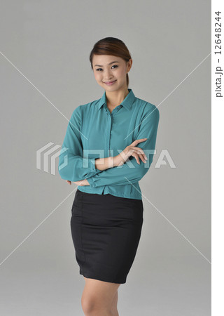 an confident asian office lady smiling an confident asian office lady smiling 12648244