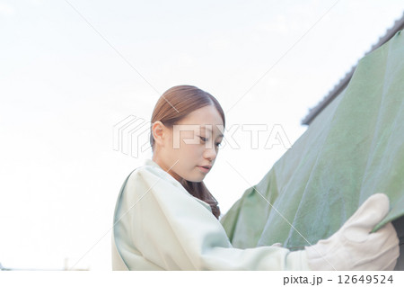 女性 トラック 作業 女性 トラック 作業 12649524