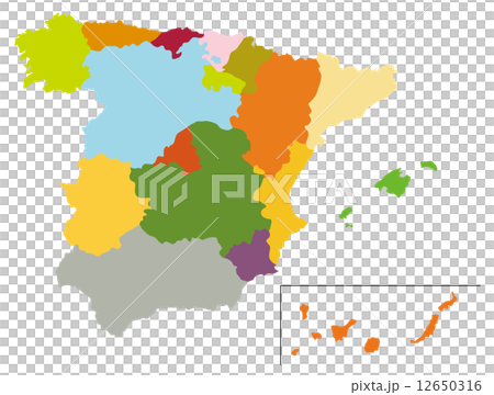 スペインの地図 スペインの地図 12650316
