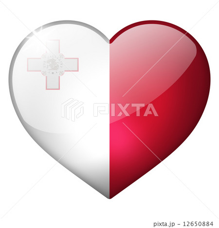 malta heart button 12650884