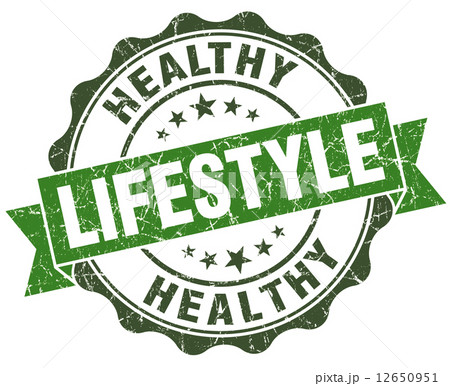 Healthy lifestyle green grunge retro vintage isolated seal 12650951