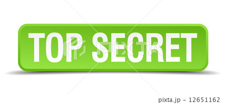 top secret green 3d realistic square isolated button top secret green 3d realistic square isolated button 12651162