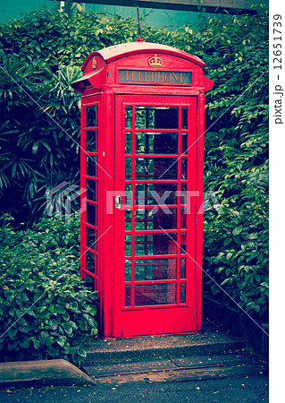 Red English telephone booth 12651739