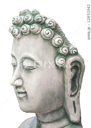 Buddha head isolated on white Buddha head isolated on white 12652042