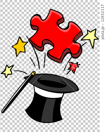 A piece of a puzzle that jumps out of a silk hat A piece of a puzzle that jumps out of a silk hat 12652117