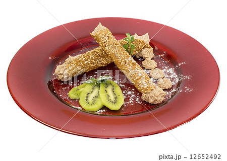 dessert sweet rolls on a white background dessert sweet rolls on a white background 12652492