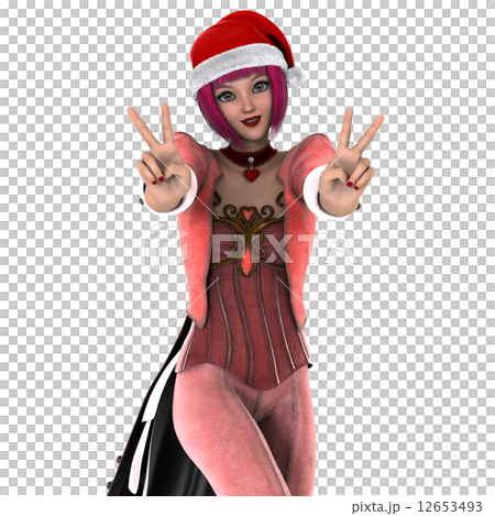 Santa Claus hat woman Santa Claus hat woman 12653493